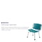 Flash Furniture 15" L, Plastic, Teal Bath & Shower Chair DC-HY3501L-TL-GG - alternate 3